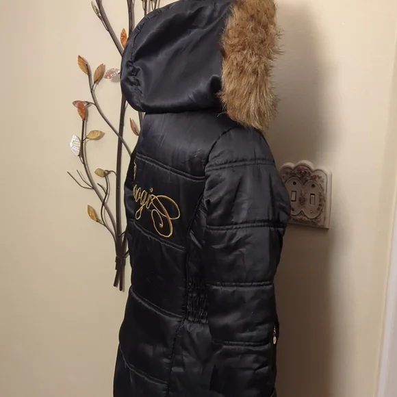 Vintage Coogi Puffer Jacket with Removable Faux Fur lined hood Size Medium - Picture 12 of 14